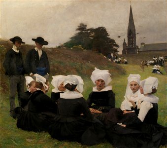 Pascal Dagnan-Bouveret - Breton Women at a Pardon