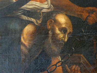 Particolare del dipinto di Mattia Preti - Dionisio Tiranno di Siracusa - Il condannato