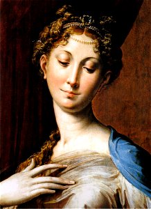 Parmigianino, madonna dal collo lungo, 02. Free illustration for personal and commercial use.