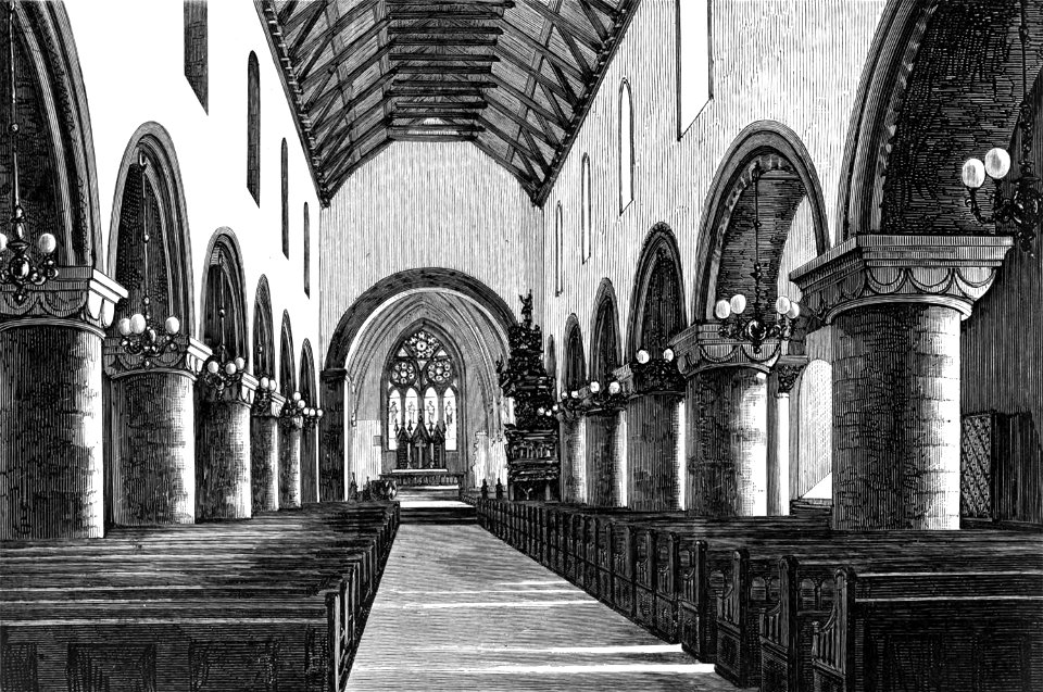 Parti af Stavangers domkirke efter restaureringen
