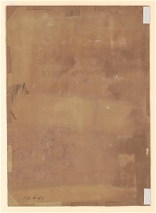 Partial sketch of a horse and a group of soldiers LCCN2017646968