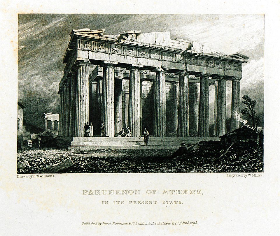 Parthenon of Athens, in its present state - Williams Hugh William 