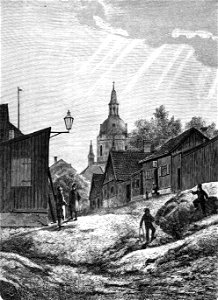 Parti af Katharina Östra Kvarngatan i Stockholm