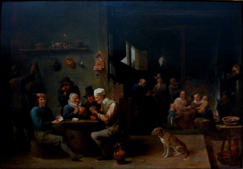 Partie de carte dans une hôtellerie by David Teniers - global