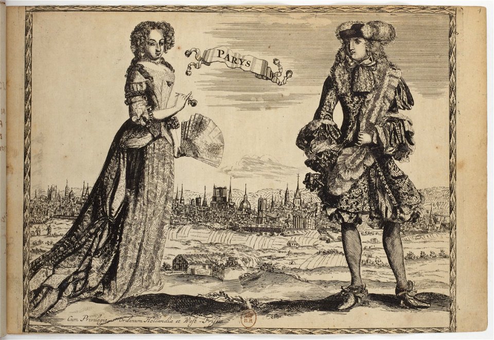 Parys - Costumes des quatre parties du monde, gravés dans la manière de Luycken (1670)
