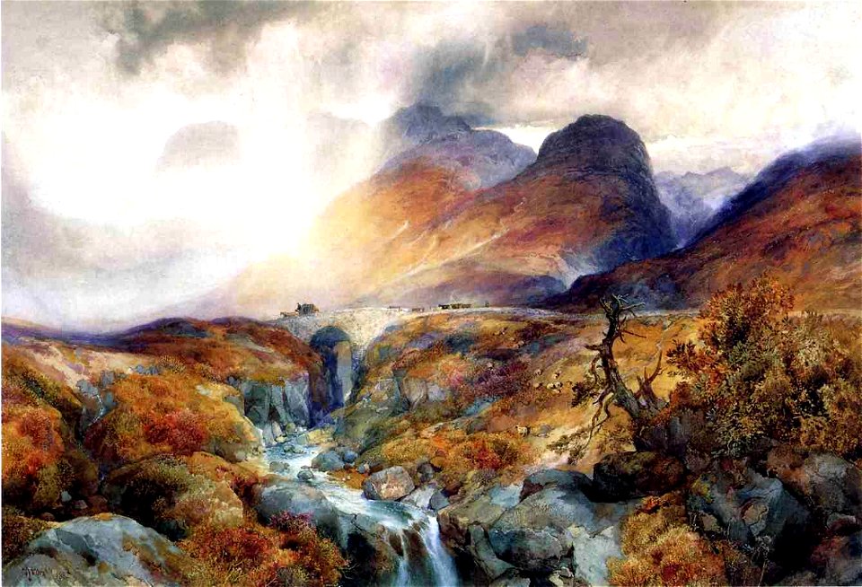 Pass at Glencoe Scotland Thomas Moran 1882