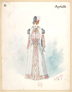 Patrie! 1886 costume sketch 82 for Raphaële – Gallica 2013