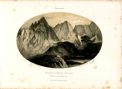 Passage du port de Venasque (Vue prise au dessus des quatre Lacs) (Haute-Garonne) - Fonds Ancely - B315556101 A GORSE 1 008