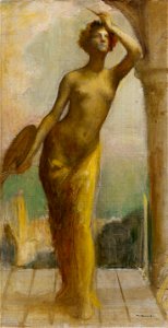 Pascal Adolphe Jean Dagnan-Bouveret - Esquisse pour le salon des Arts de l'Hôtel de Ville de Paris , La Peinture - PPP3936 - Musée des Beaux-Arts de la ville de Paris