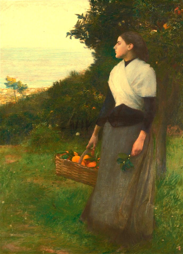 Pascal Dagnan-Bouveret - Young Woman in a Garden of Oranges