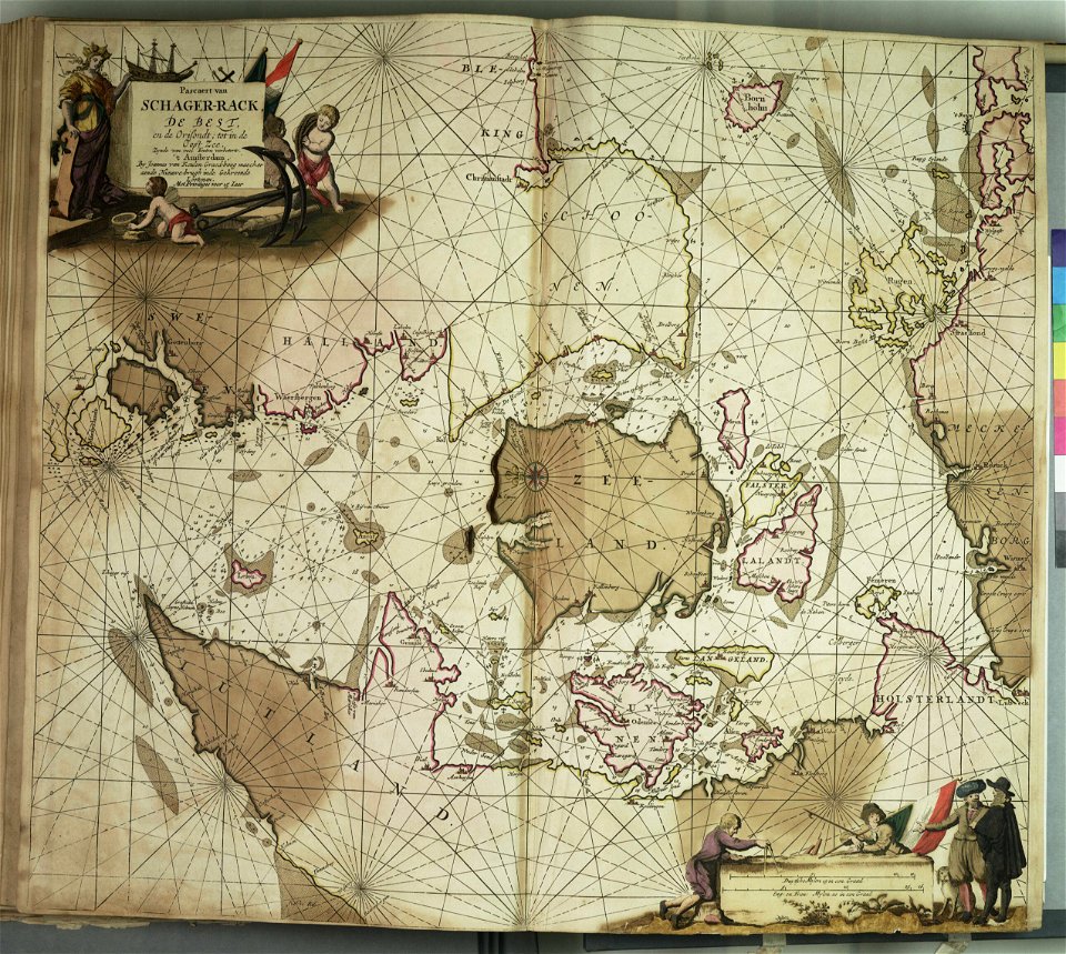 Paskaert van Schager-Rack, de Belt en de Orisondt; tot in de Oost Zee RMG F8132