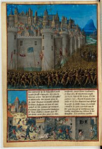 Passages d'outremer - BNF Fr5594 f59v - Siège d'Antioche