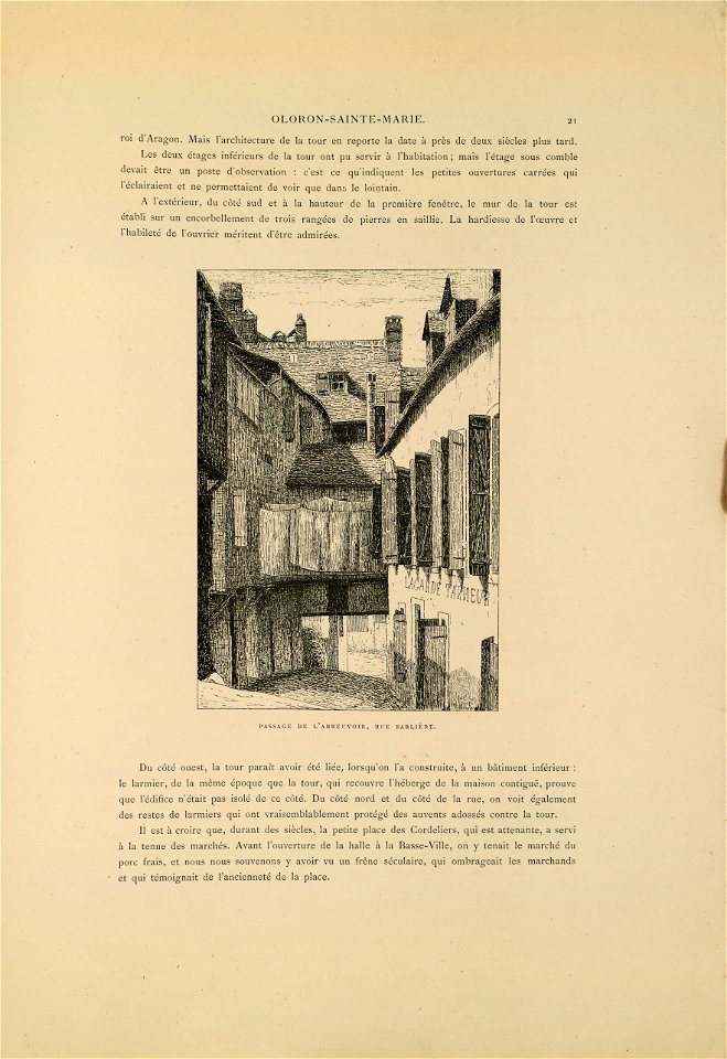 Passage de l'abreuvoir, rue Sablière - Fonds Ancely - B315556101 A LAFOND 1 020
