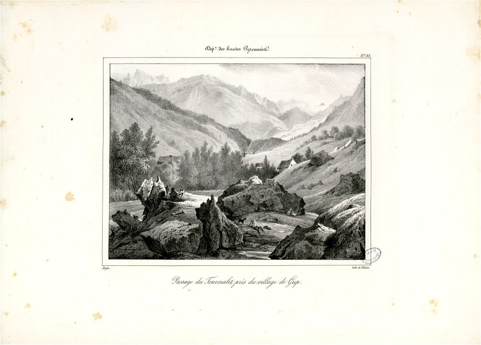 Passage du Tourmalet, près du village de Grip (i.e. Gripp), (Hautes Pyrénées) - Fonds Ancely - B315556101 A DEFER 036