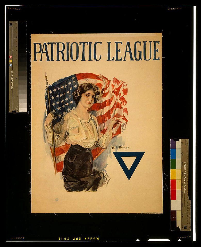 Patriotic League - Howard Chandler Christy 1918 ; The United States Prtg. & Lith. Co. LCCN2002708924