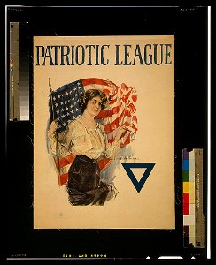 Patriotic League - Howard Chandler Christy 1918 ; The United States Prtg. & Lith. Co. LCCN2002708924. Free illustration for personal and commercial use.