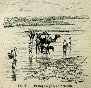 Passage à gué, en Arménie - Beauregard J - 1896
