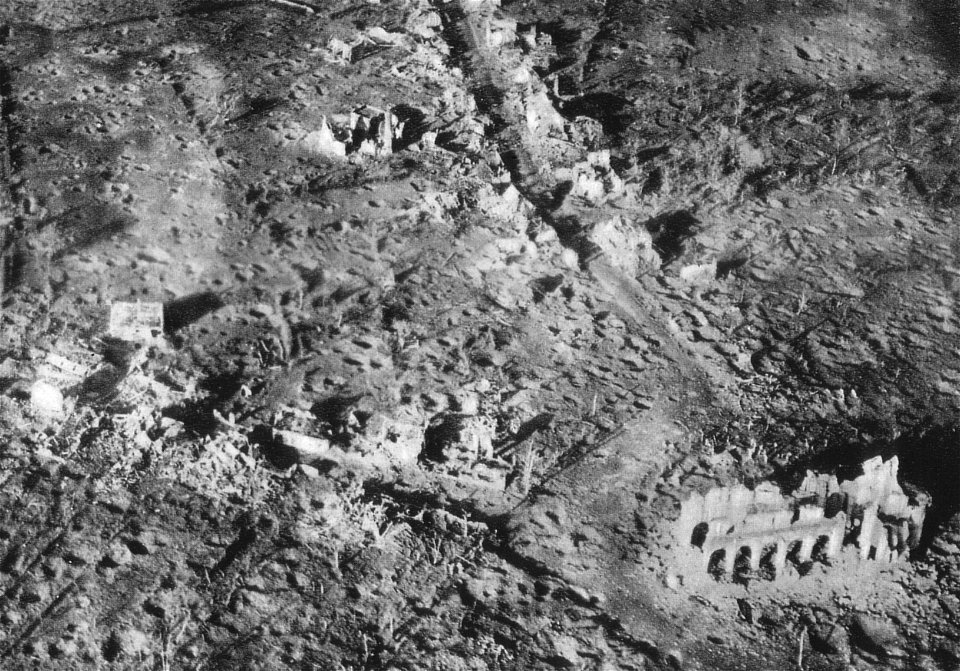 Passchendaele Trichterfeld Luftbild
