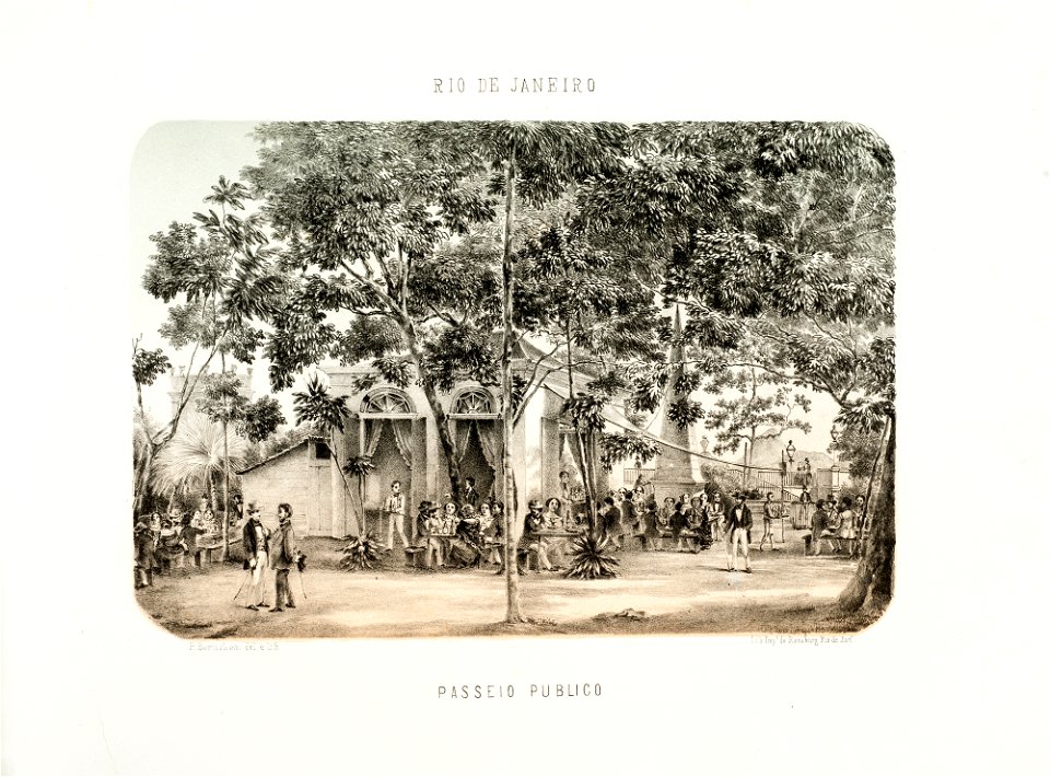 Passeio Publico, da Coleção Brasiliana Iconográfica
