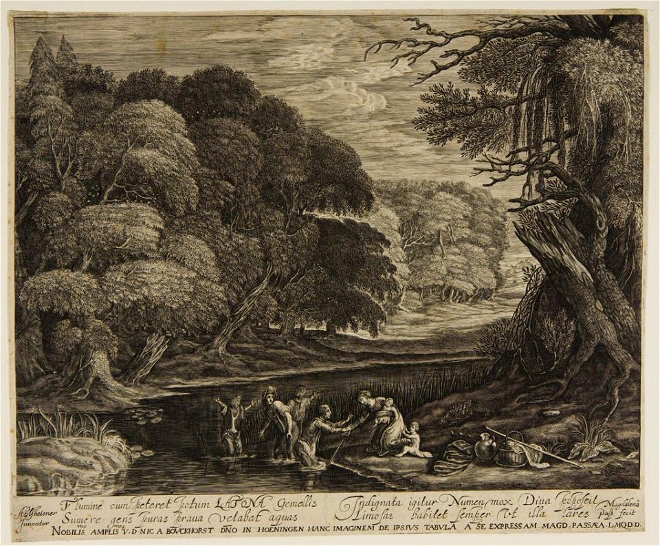 Magdalena van de Passe - Latona and the Lycian peasants (Fogg Museum)