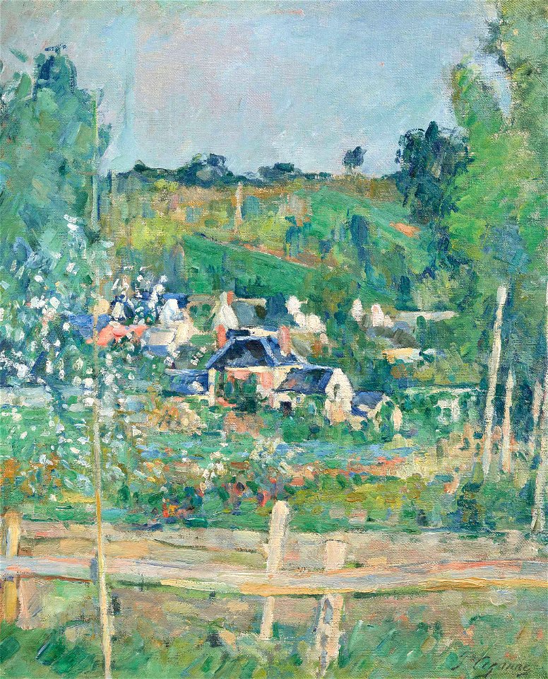 Paul cezanne vue dauvers-sur-oisela barriere)