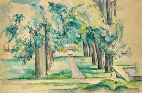 Paul Cézanne - Avenue of Chestnut Trees at the Jas de Bouffan - Google Art Project