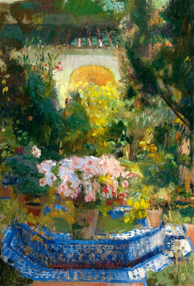 Patio de la casa Sorolla