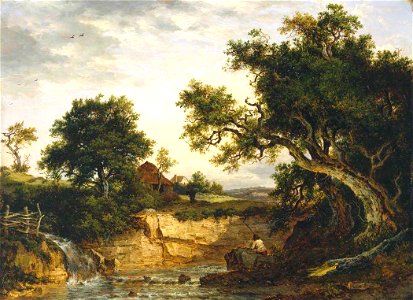 Patrick Nasmyth (1787-1831) - A Landscape ('The Angler's Nook') - N00381 - National Gallery