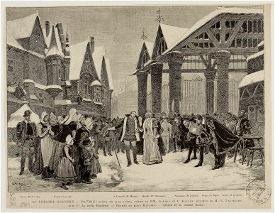 Patrie! 1886 opera, press illustration of Act 1 – Gallica 2010