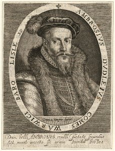 Magdalena & Willem van de Passe - Portrait of Ambrose Dudley, 3rd Earl of Warwick