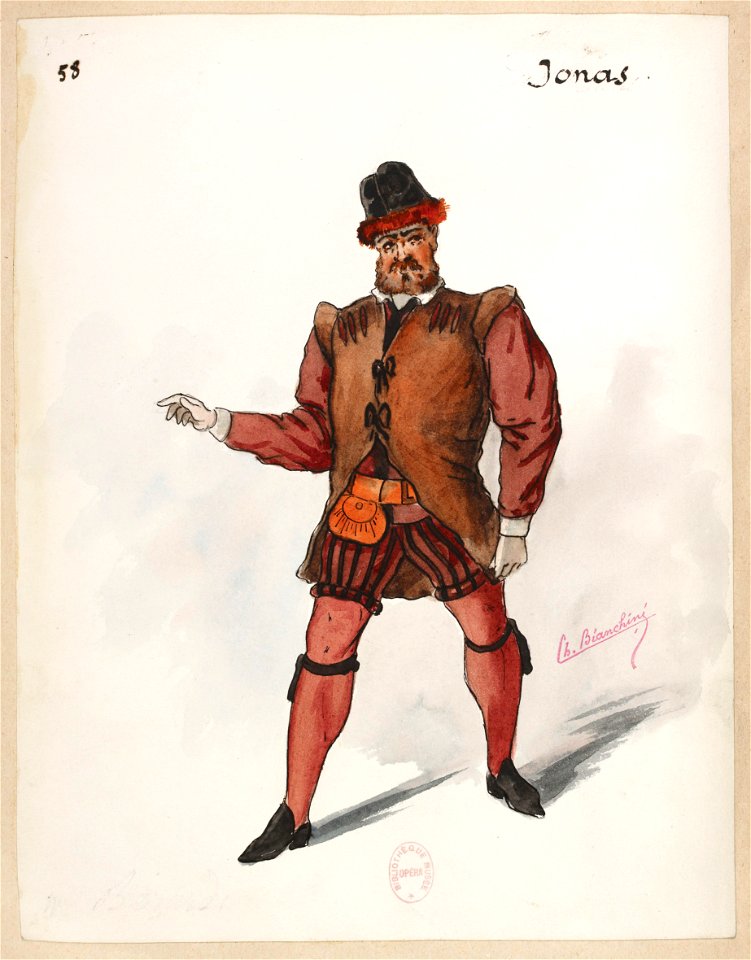 Patrie! 1886 costume sketch 58 for Jonas – Gallica 2013