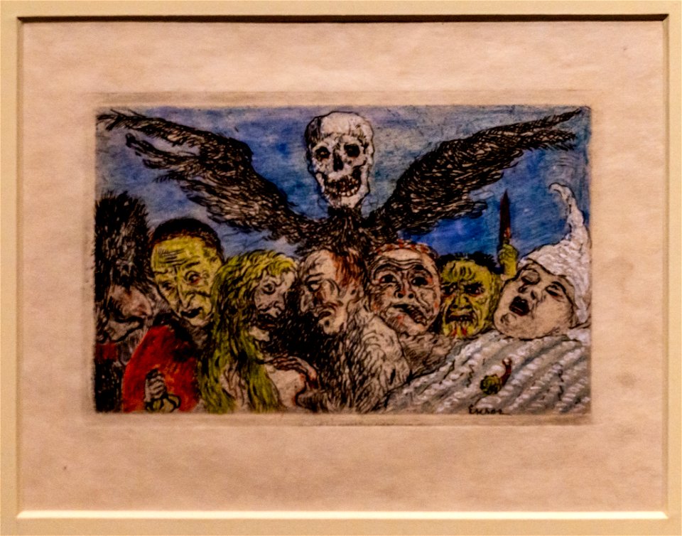 Passion Leidenschaft-Ensor-Die Todsünden vom Tod beherrscht DSC7491