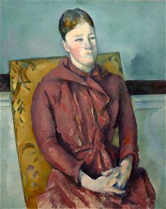 Paul Cézanne - Madame Cézanne in a Yellow Chair - 1948.54 - Art Institute of Chicago