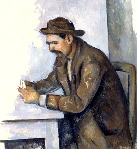 Paul Cézanne - The Cardplayer - Google Art Project. Free illustration for personal and commercial use.