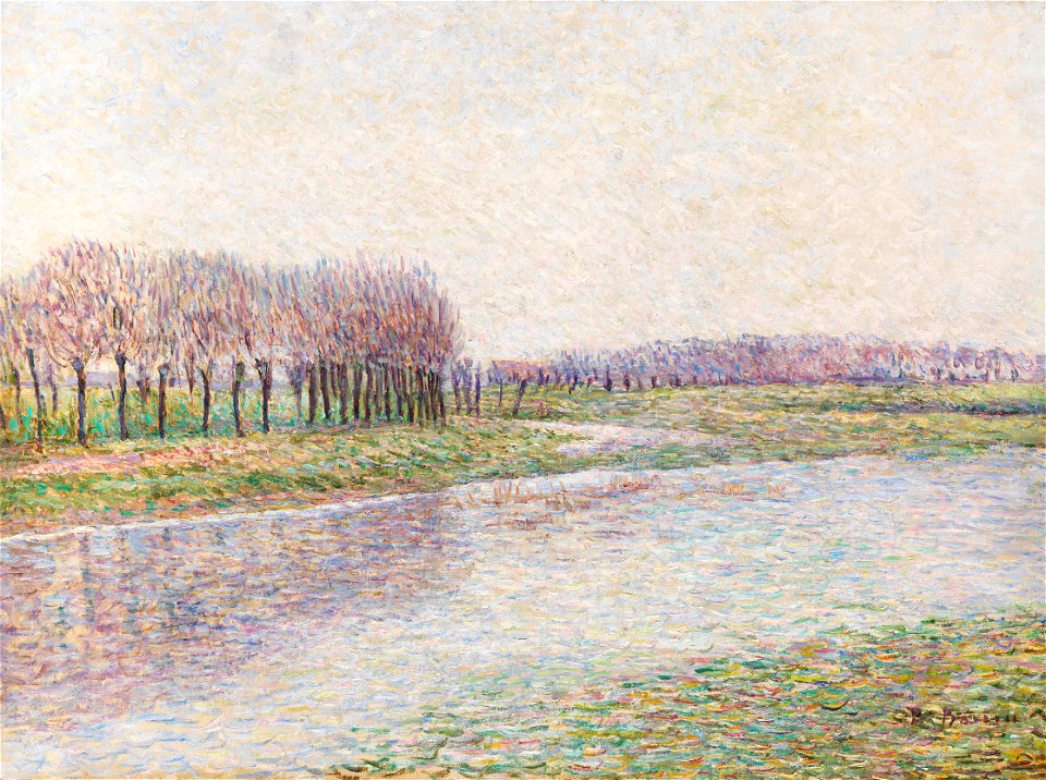 Paul Baum Flusslandschaft mit Weiden