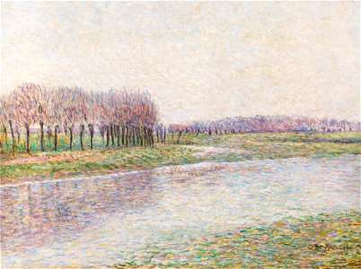 Paul Baum Flusslandschaft mit Weiden