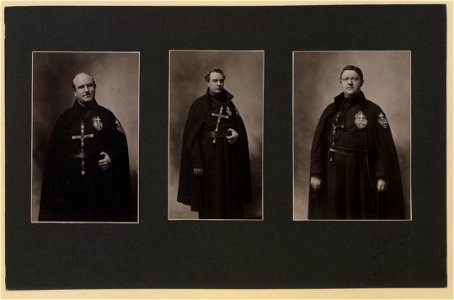 Passionist Fathers, 1903 (three photographs) (HS85-10-13841) original. Free illustration for personal and commercial use.