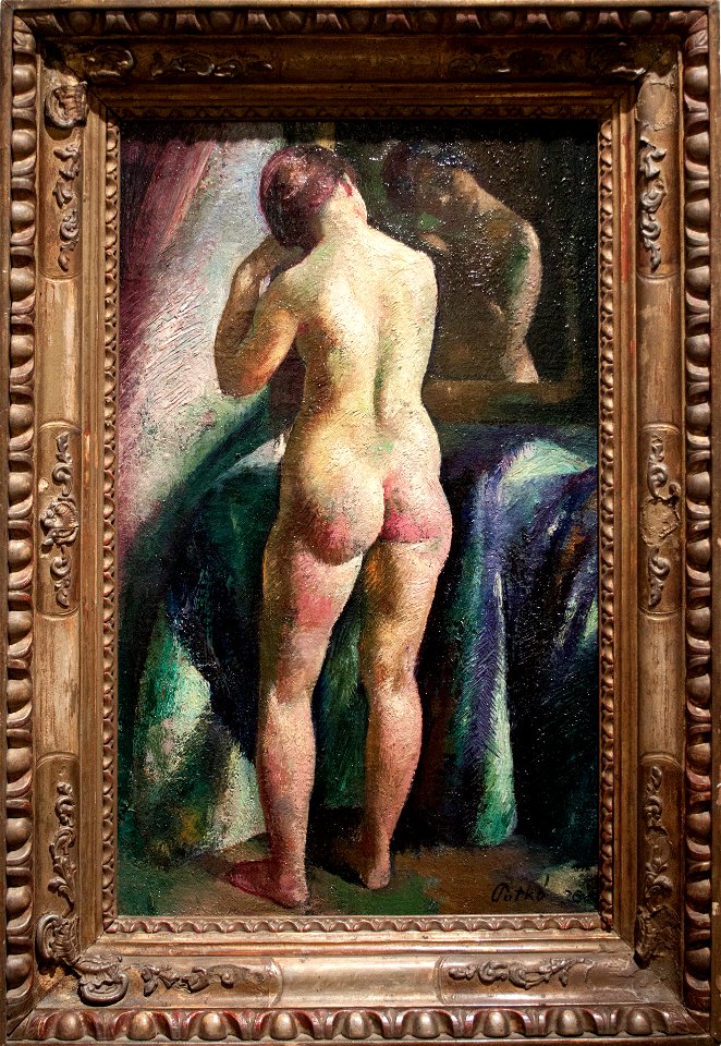 Patkó - Standing nude, with frame, 1926