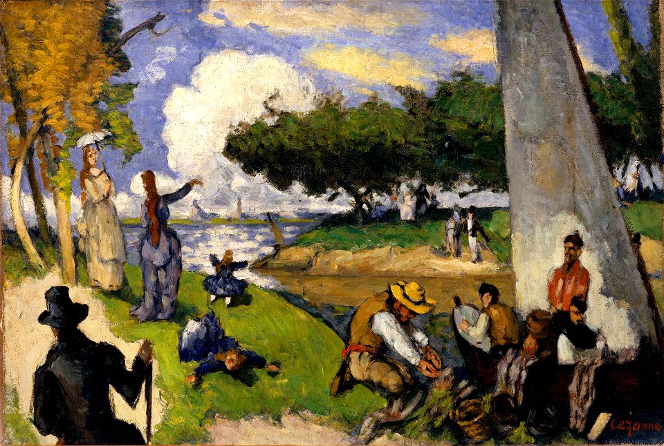 Paul Cézanne - Les Pêcheurs (scène fantastique)