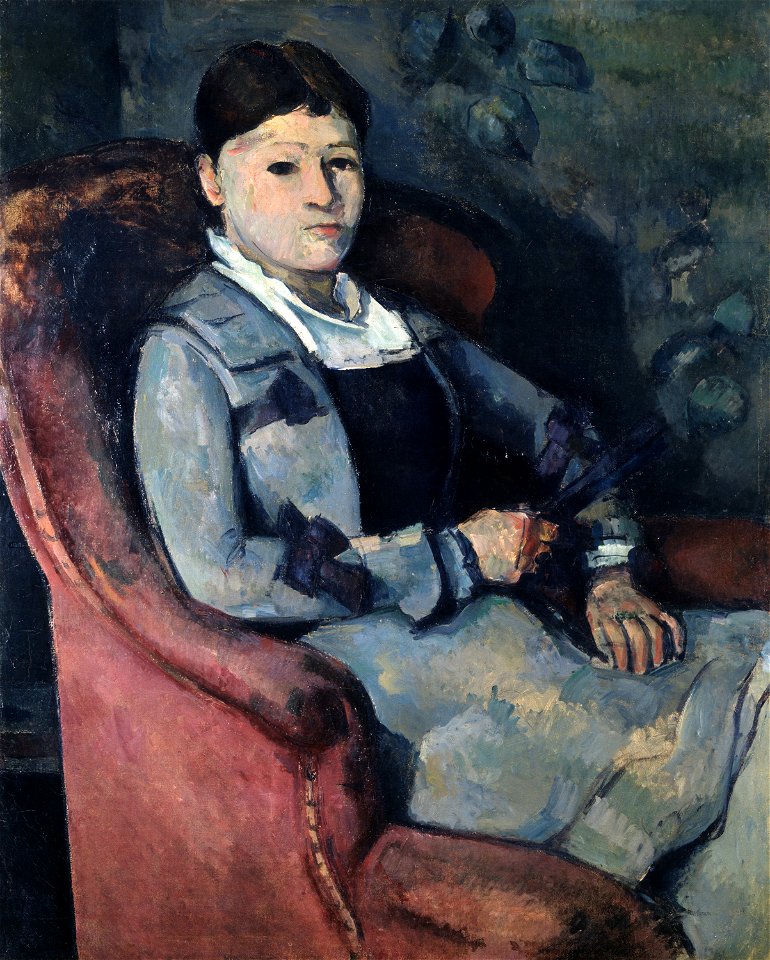 Paul Cézanne - Madame Cézanne à l'éventail - Bührle