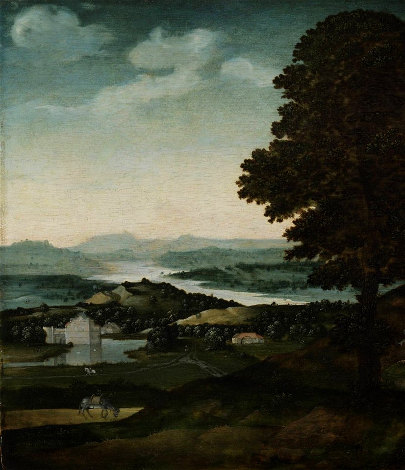 Joachim Patinir Landscape with Grazing Donkey