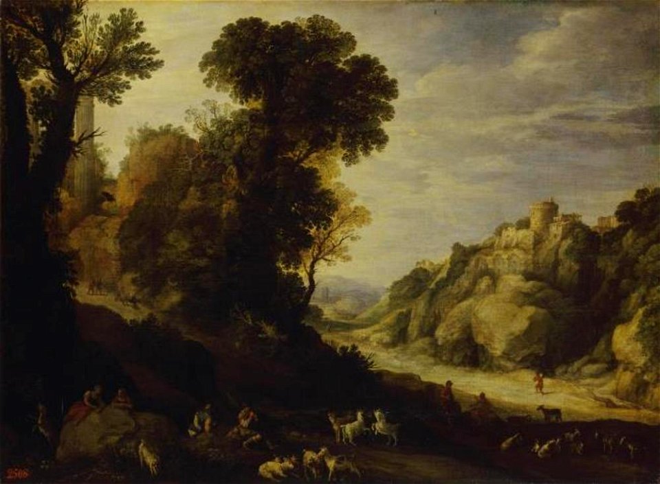 Paul Bril - Landschap met herders - ГЭ-1955 - Hermitage Museum