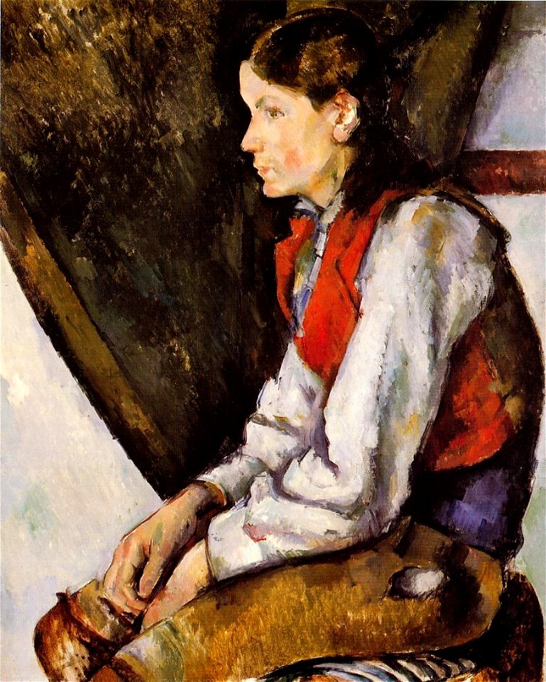 Paul Cezanne Boy in a Red Vest 3