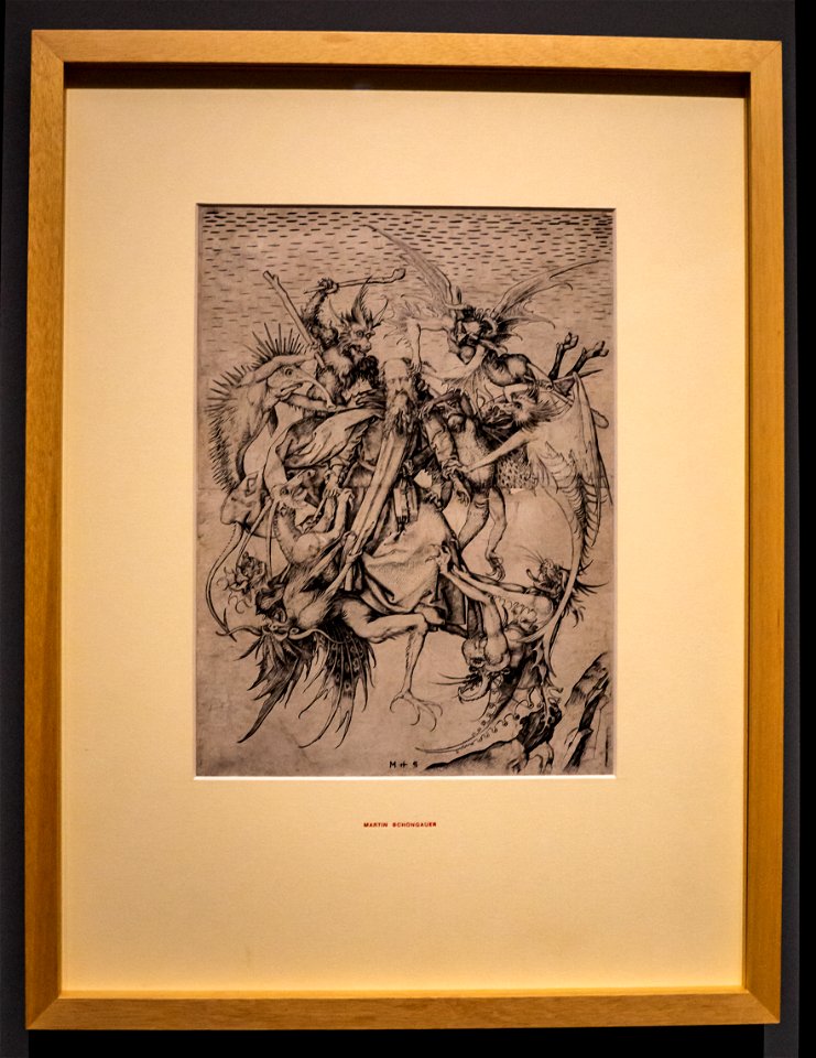 Passion Leidenschaft-Schongauer-Der heilige Antonius von Dämonen gepeinigt DSC7335