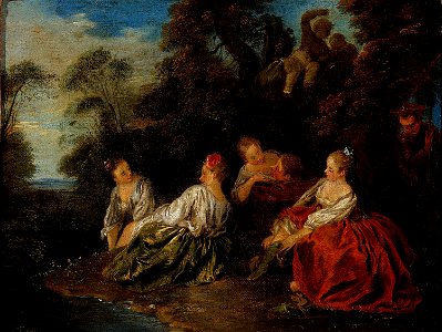 Pater, Jean-Baptiste (atelier de) - Les Plaisirs du bain - J 92 - Musée Cognacq-Jay
