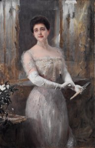 Paul Chabas - Portrait de la femme de l'artiste 02
