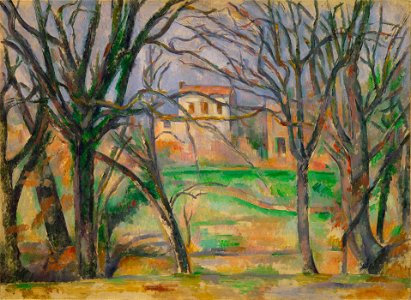 Paul Cézanne - Arbres et maisons