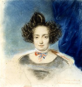 Paul Delaroche - Portrait of Mme. de Therville - Google Art Project