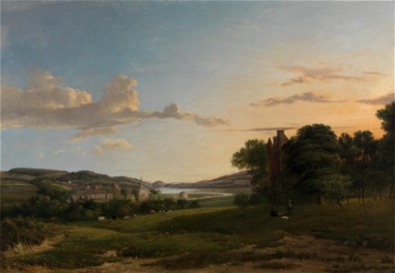Patrick Nasmyth - A View of Cessford and the Village of Caverton, Roxboroughshire in the Distance - Google Art Project. Free illustration for personal and commercial use.