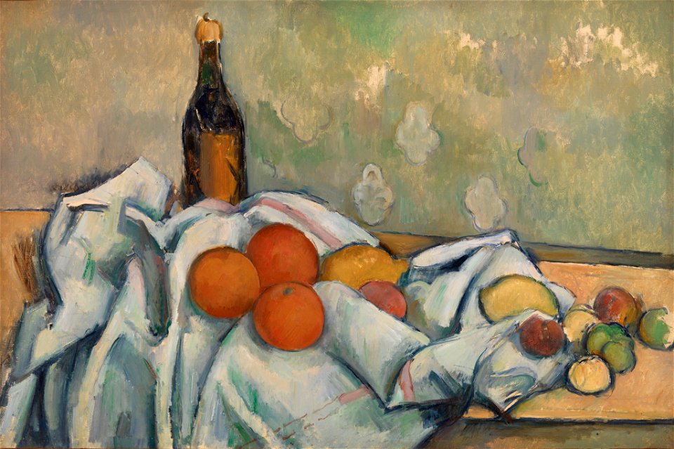 Paul Cézanne - Bottle and Fruits (Bouteille et fruits) - BF7 - Barnes Foundation